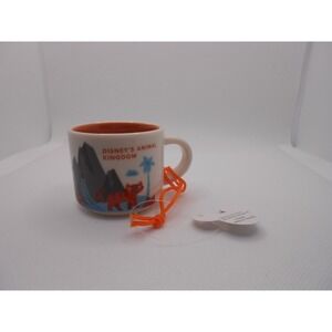 Starbucks Disney Animal Kingdom You Are Here Mini Espresso Mug Ornament 2 oz